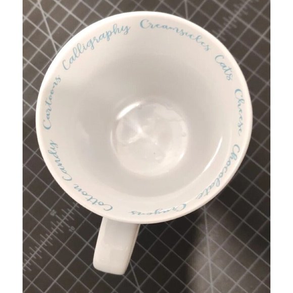 Lisa Audit Letter "C" Mug Cup Ribbed Floral Initial Words Cotton Candy Cartoon.. - Picture 5 of 8